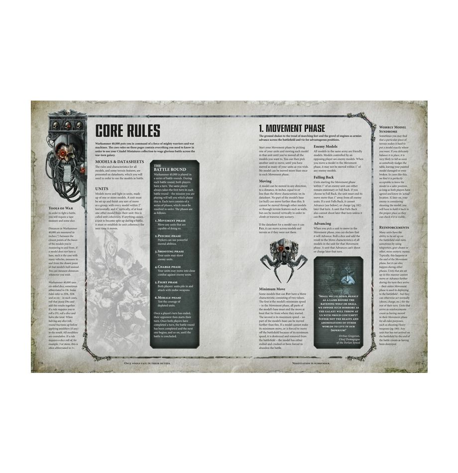 Games Workshop Warhammer 40000: Rulebook 2017