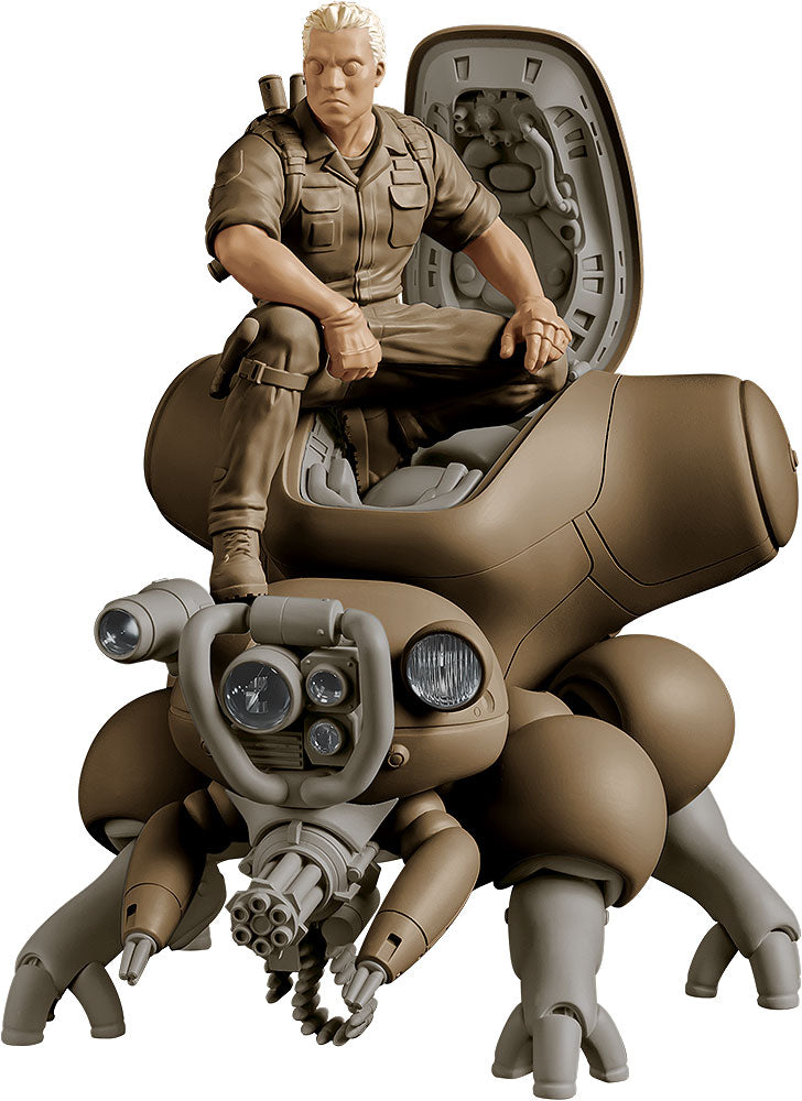 PLAMAX Minimum Factory Ghost in the Shell Manga Edition MF-95 Batou with Fuchikoma 1/20 Scale Main image