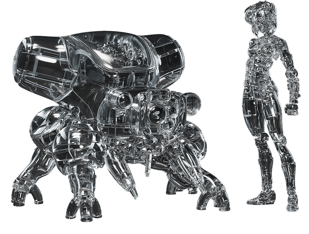 PLAMAX Minimum Factory Ghost in the Shell Manga Edition MF-96 Motoko Kusanagi with Fuchikoma Thermoptic Camouflage Version 1/20 Scale Main image