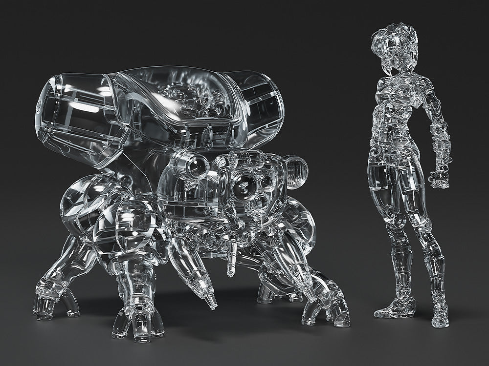PLAMAX Minimum Factory Ghost in the Shell Manga Edition MF-96 Motoko Kusanagi with Fuchikoma Thermoptic Camouflage Version 1/20 Scale