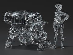 PLAMAX Minimum Factory Ghost in the Shell Manga Edition MF-96 Motoko Kusanagi with Fuchikoma Thermoptic Camouflage Version 1/20 Scale