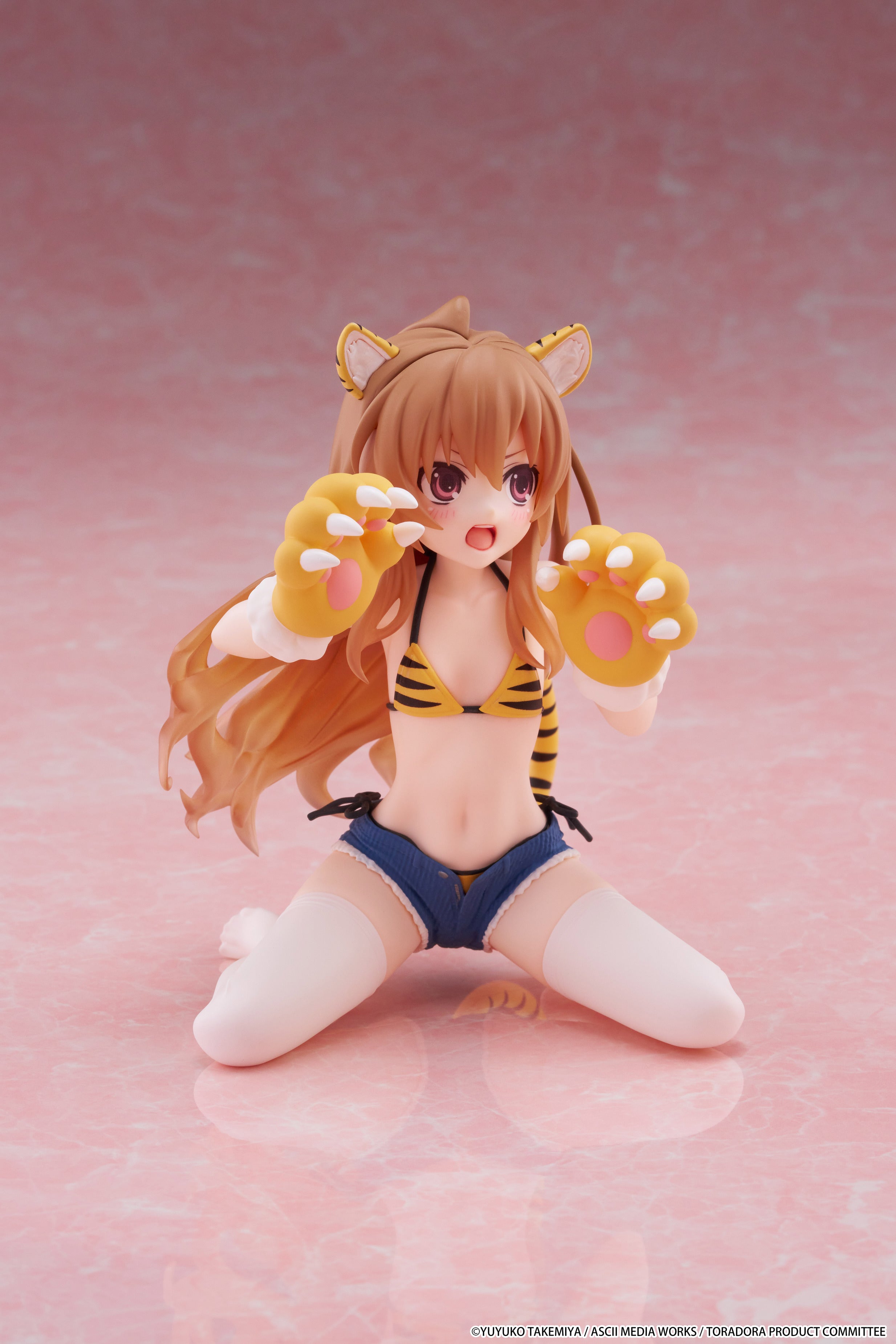 [Pre-Order] TAITO Toradora! Desktop Cute Figure Taiga Aisaka (Tiger Costume Swimwear Version)