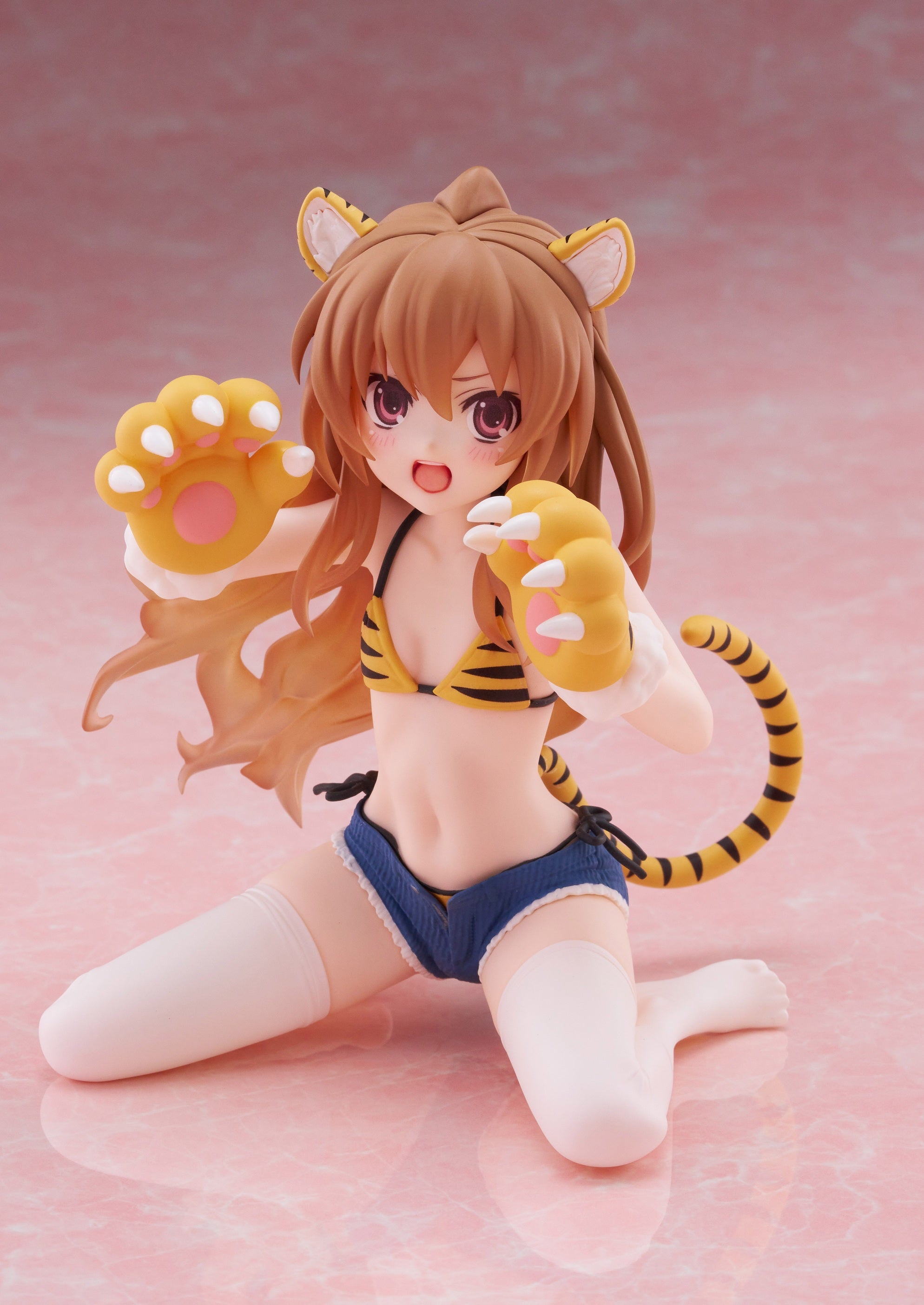 [Pre-Order] TAITO Toradora! Desktop Cute Figure Taiga Aisaka (Tiger Costume Swimwear Version)