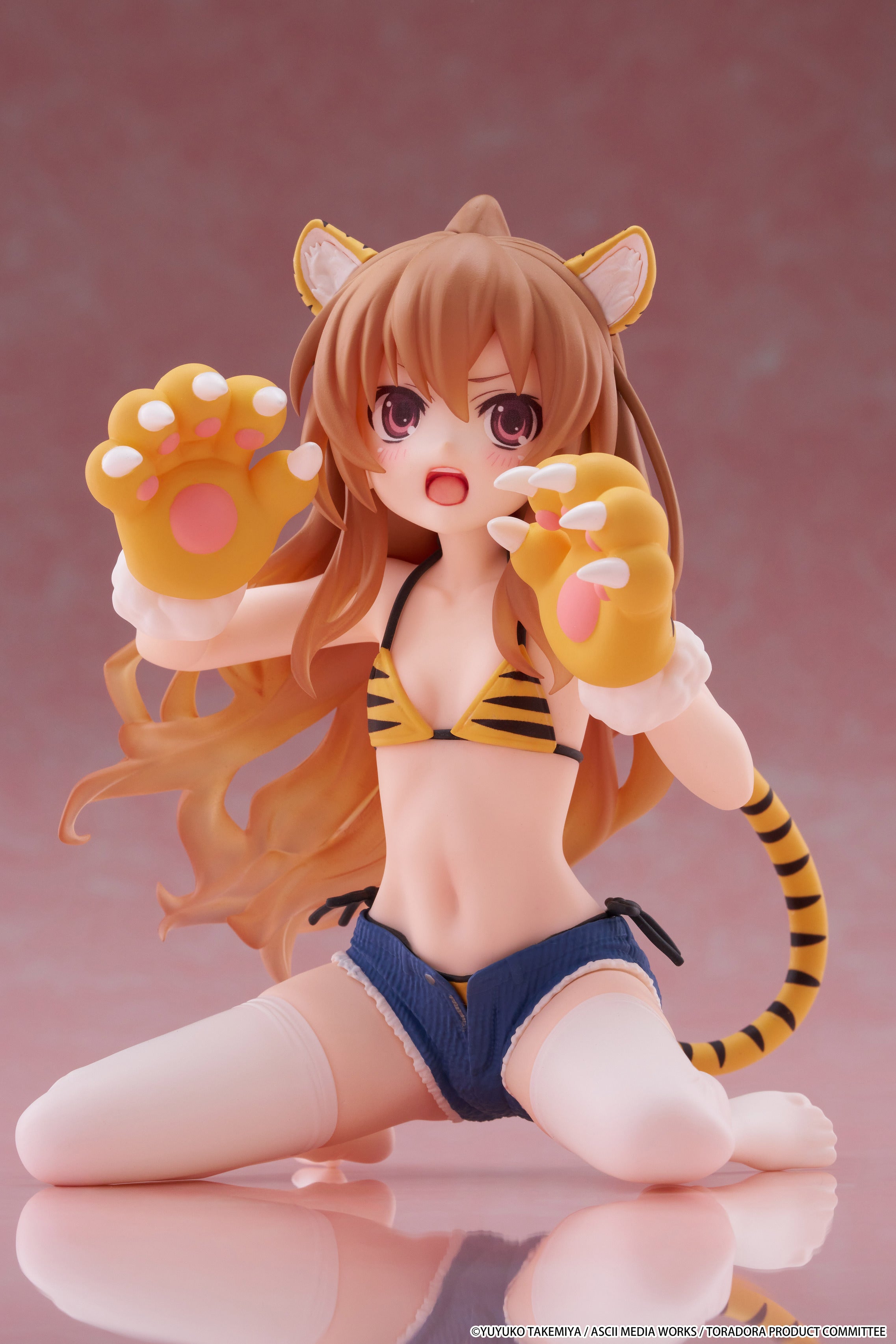 [Pre-Order] TAITO Toradora! Desktop Cute Figure Taiga Aisaka (Tiger Costume Swimwear Version)