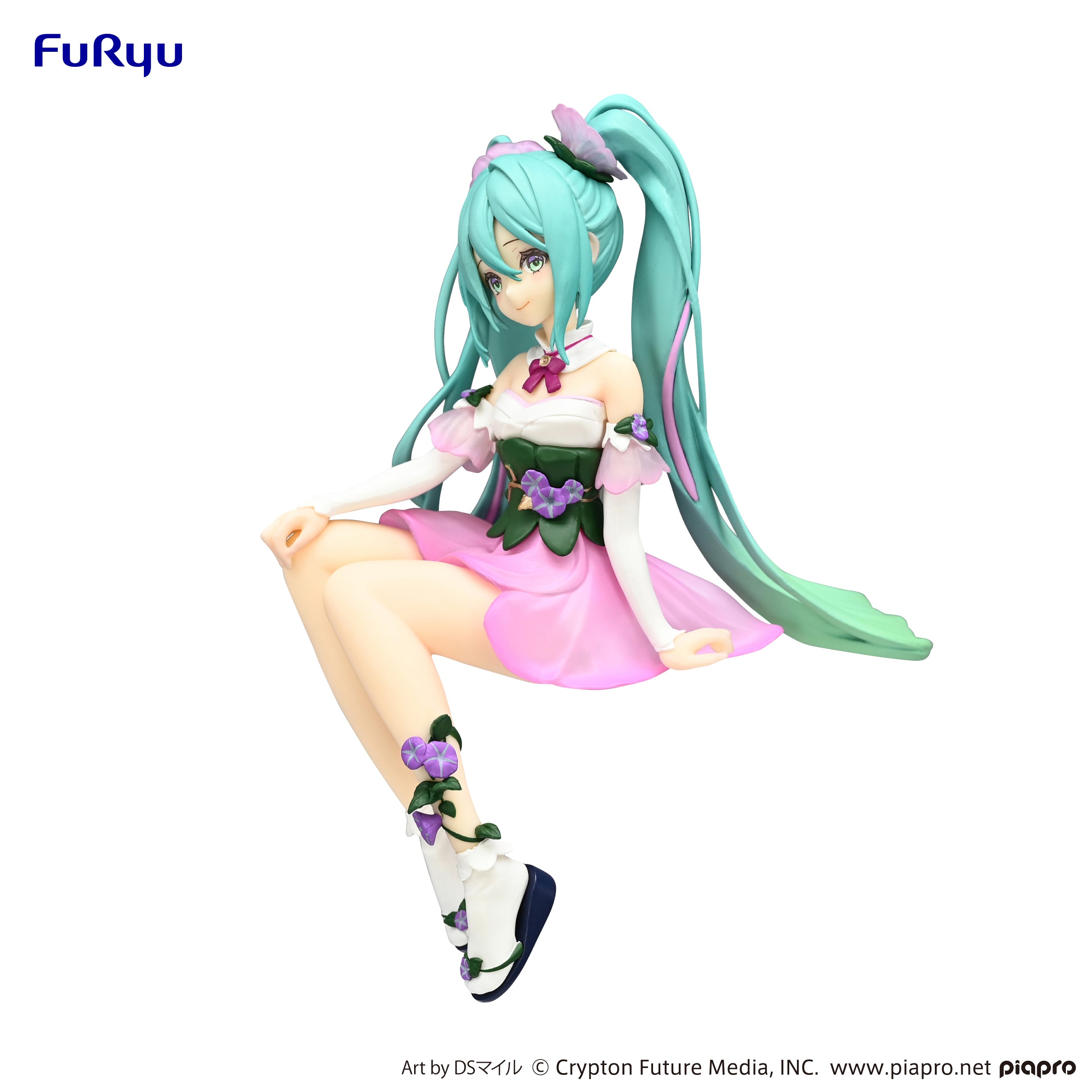 FuRyu Noodle Stopper Figure Hatsune Miku Flower Fairy Morning Glory Pink Color Secondary image