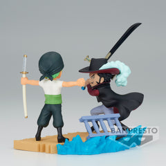 Banpresto ONE PIECE WORLD COLLECTABLE LOG STORIES-RORONOA ZORO VS DRACULE.MIHAWK-