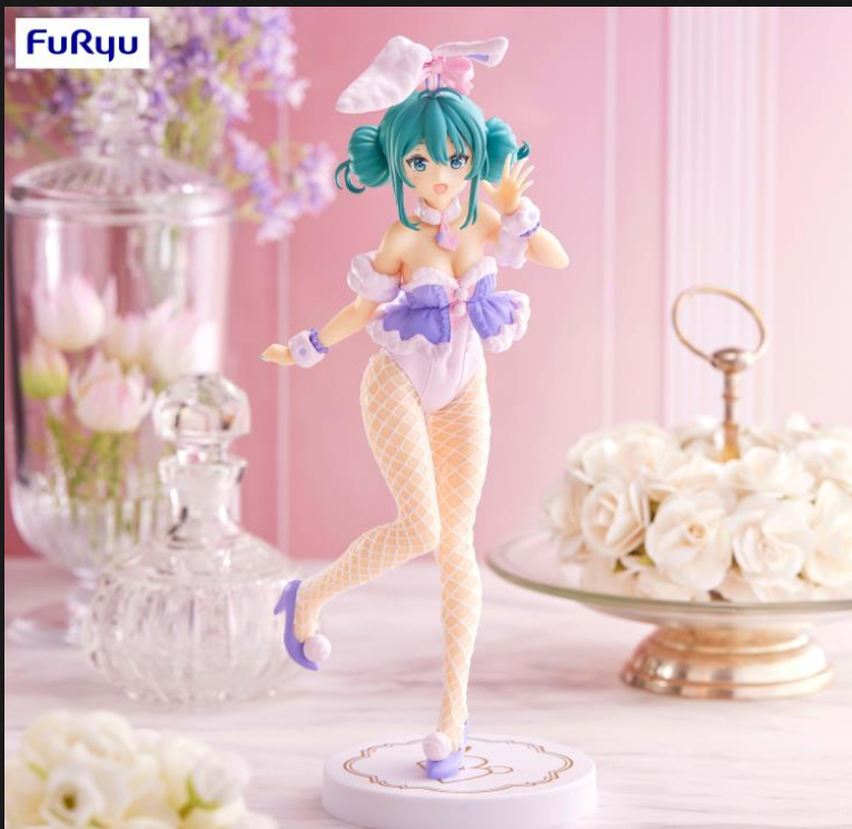 FuRyu Bicute Bunnies Hatsune Miku White Rabbit Purple Color Version Main image