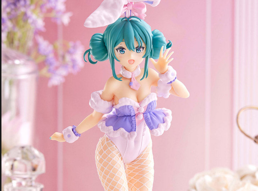 FuRyu Bicute Bunnies Hatsune Miku White Rabbit Purple Color Version Secondary image