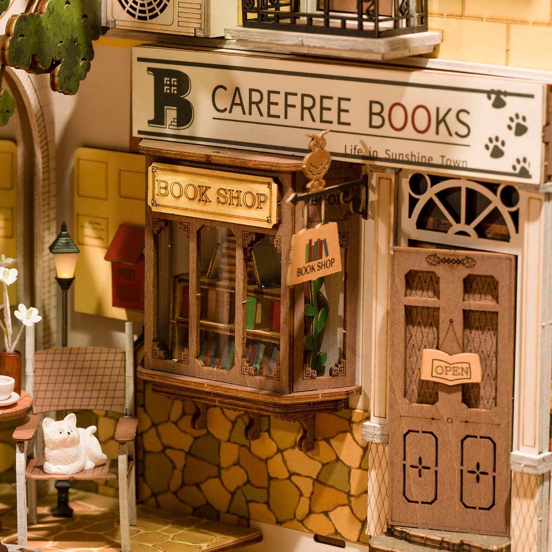 Rolife DIY Book Nook Shelf Insert Sunshine Town Secondary image