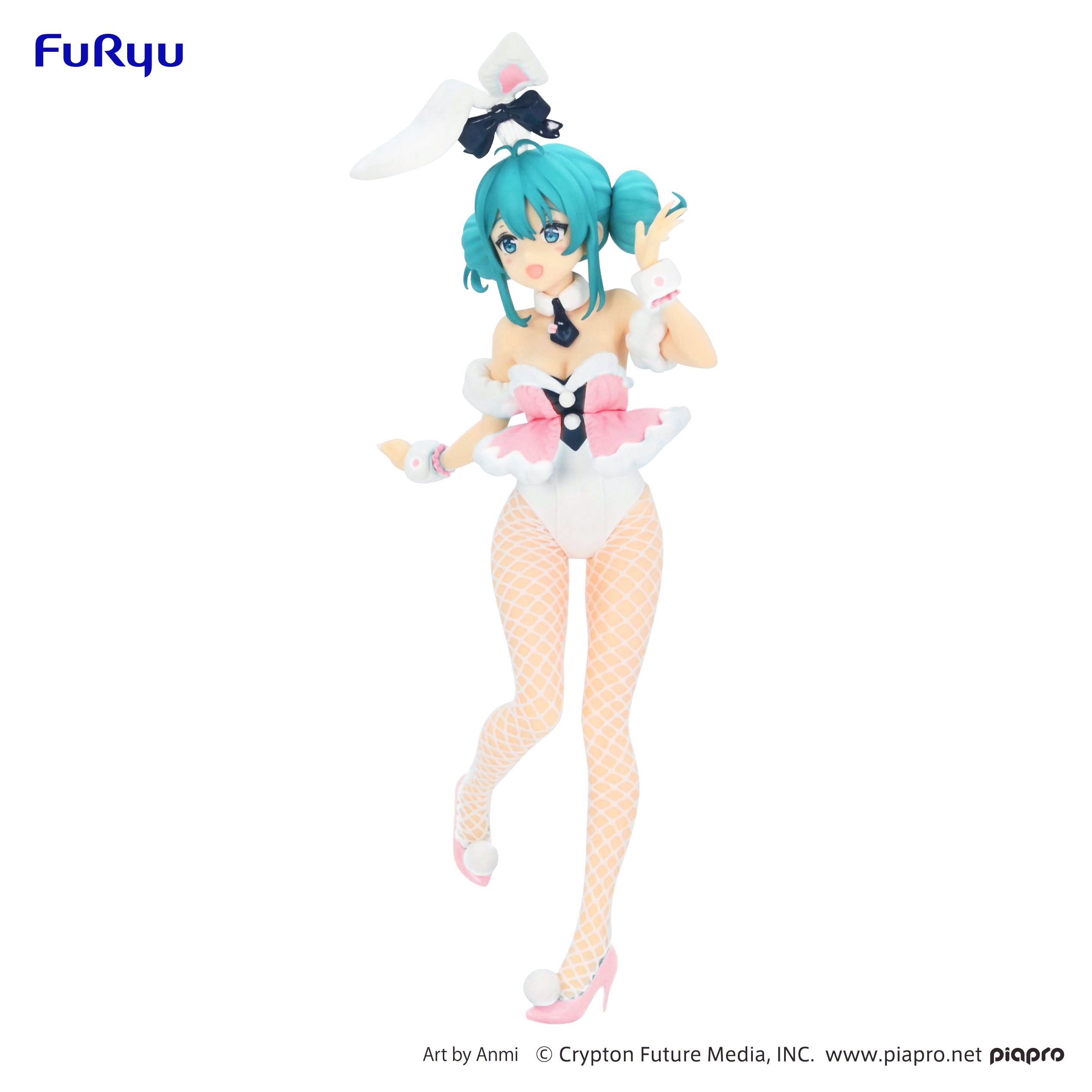 FuRyu BiCute Hatsune Miku / White Rabbit Baby Pink Version